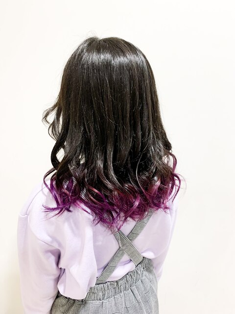 キッズカラー×紫×裾カラー【橋本/東橋本】