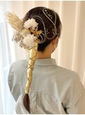 卒業式ヘア☆タイト水引きヘアセット♪　着物