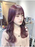 パープルピンクのレイヤースタイル**