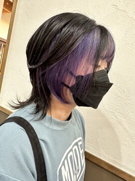 ワンダービューティー オヤマ(WonderBeauty OYAMA) ノブ×ウルフ×インナーカラー