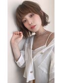 tuuli☆20代30代40代ベビーバングショコラベージュワンカール