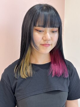 ニューヨーク ニューヨーク 河原町オーパ店(NYNY) インナーカラー デザインカラー