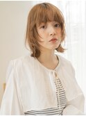 ミニウルフ アプリコットオレンジ くびれヘア