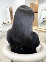 セミロング×髪質改善カラーE-16
