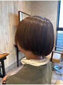 サラ艶大人ショート#2 くびレイヤー/髪質改善カラー/縮毛矯正