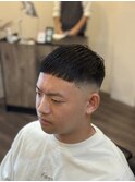 【フェードスタイル】クロップスタイルベリーショートメンズ
