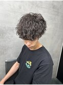 MEN'S HAIR カルマパーマ ダークアッシュ ニュアンスパーマ 