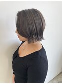 切りっぱなし×グレージュカラー◎