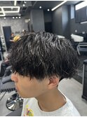 メンズマッシュ×ツイストスパイラルパーマ