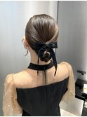 タイトアレンジ/お呼ばれヘア/ヘアセット/ヘアアレンジ