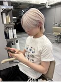 ホワイトグレージュ/デジタルパーマ/チェリーブラウン/名古屋