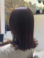 ヘアリゾート粋 リマ 銀座店(lima)&nbsp;外ハネミディ/ココアブラウン/透明感カラー