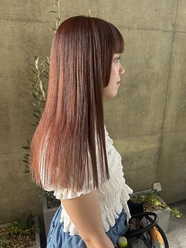 バイユアオウンフラワーズコロンカバ(buy your own flowers : kava) ダブルカラーブリーチオレンジベージュグラデーション透明感