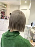 前髪ハイトーンカラーケアブリーチダブルカラー