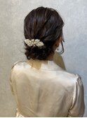 シンプルシニヨン♪*。