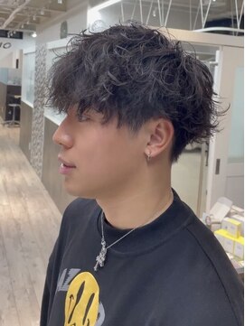 カイノ メンズサロン 金剛店(KAINO) 波パーマ　マッシュ　ツーブロック