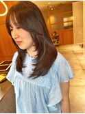 【three】韓国風レイヤー×マロンブラウン[女性専用サロン]