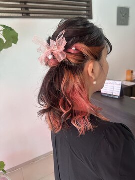 クロップ エス 茅ヶ崎本店(crop es) ハーフアップ　お呼ばれヘアー
