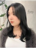 姫カットレイヤー/暗めカラー/韓国風巻き/レイヤーカット/富山