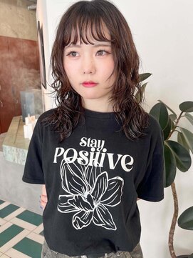 ノエ(noe) ミディアムヘア/デザインカラー/フェイスフレーミング/栄h170