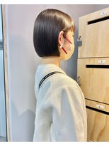 スニュウ(snuw)&nbsp;【snuw_hotaru】ブリーチなし透明感カラーミルクティカラーボブ