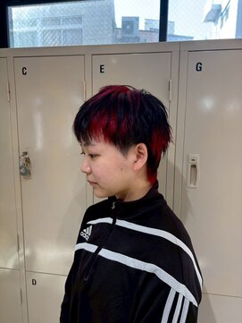 ゲーム 下北沢(GAME) ダブルカラー/大人レイヤー/ミルクティーベージュ/ウルフ/下北沢