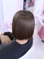 ヘアメイクアン(Hair Make Une)&nbsp;思わず触れたくなる髪質改善ストレート×うる艶ボブ◎