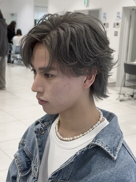 シャインセカンド 大宮(SHINE Second) MEN’S/リバースセンターパート/ニュアンスパーマ/大宮
