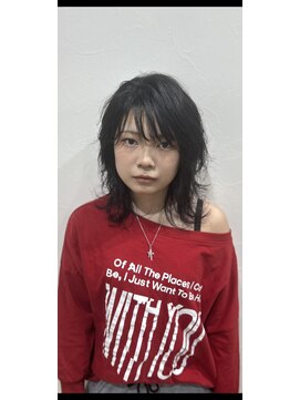 ヨーヨー 枝川(YOYO) 前髪下ろしでも上げても可愛いレイヤーパーマ