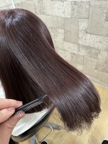ヘアーリゾートガーデン 浅草 蔵前店(Hair Resort Garden)&nbsp;カシスピンク/カシスカラー/髪質改善カラー/酸熱トリートメント