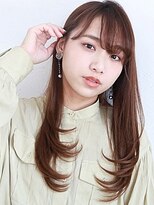 ヘアメイク フレンシア(hair make flencia)&nbsp;艶感ブラウン×レイヤーロング