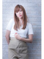 エルデ ナインズ ヘアー スタンド 川口店(elde 9's HAIR STAND)&nbsp;小顔&フェアリーグレージュの大人かわいい切りっぱなしボブ