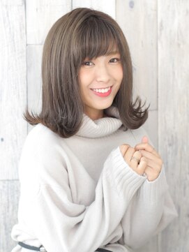 ヘアリゾート ラグーン(hair+resort lagoon) 【lagoon 阿部春菜】大胆レトロな外ハネロブ