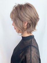 ラ ブレス 梅田茶屋町(LaBless)&nbsp;ミストバング/ペールカラー☆大人カジュアルショート