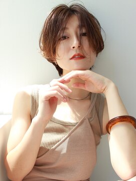 メゾンアミリ(Maison AmiLi) シンプルセンターパート×オレンジベージュ