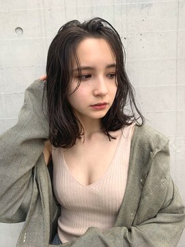 メイクス 表参道(MAKE'S omotesando) 大人かわいい 抜け感ロブ シースルーバング 前髪