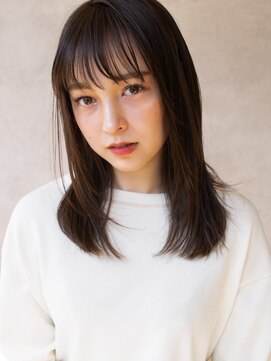 メゾンドイギー(MAISON de IGGY) ツヤツヤ王道ロング#前髪#イメチェン#マロンベージュ