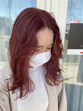 ユニバーストーキョー 池袋東口店(universe tokyo) berry pink color【池袋/ケアブリーチ/ダブルカラー/韓国】