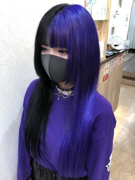 ヘアーグランデシーク(Hair Grande Seeek) ブラック×パープルツートン