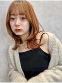 momo 春に人気☆オレンジベージュ×韓国ヘア♪