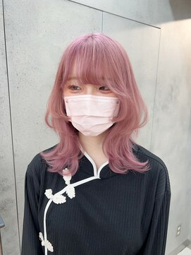 ユーフォリア 池袋東口駅前店(Euphoria) 【Mizuki指名で叶う♪】#ピンクベージュ#ロングウルフ : )