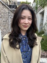 ガーランド (Garland) ゆるふわパーマ/センター分け前髪