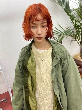 フィン(fin,) ハイライト/波巻き/マッシュパーマ/ウルフ/インナーグレージュ