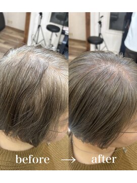 ハーツ(Heart's) 白髪ぼかし×グレージュカラー