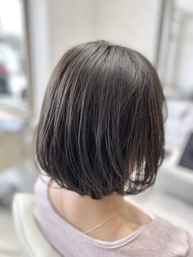 ヴィフ ヘアアンドデザイン(Vif hair&design) 透明感と深みを両立させたグレージュ×ボブ