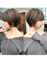 アンド ストーリーズ(&STORIES)&nbsp;ショートボブ髪型20代30代前髪あり前髪なし面長丸顔【荒牧】AY