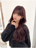 盛れる前髪カット/ラベンダーグレージュ/ケラチントリートメント