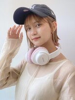 ゲーム 原宿店(GAME)&nbsp;切りっぱなしボブ /ダブルカラー/ミルクティーベージュ/ボブ