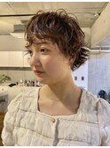 [hygea]くせ毛風カールが可愛いニュアンスボブ[薬院/警固]