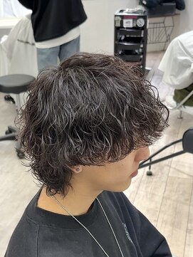 メンズ サロン ドット トウキョウ 町田店(men's salon dot. tokyo) 波巻きパーマ×ウルフ